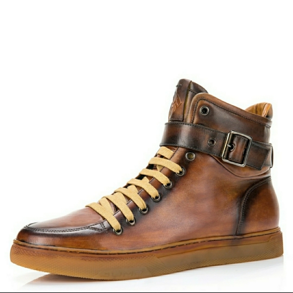 Jump New York Sullivan Tan High Top Sneakers sz 15